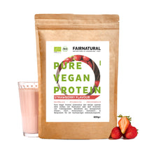 Lade das Bild in den Galerie-Viewer, Bio Veganes Proteinpulver Erdbeere ohne Soja

