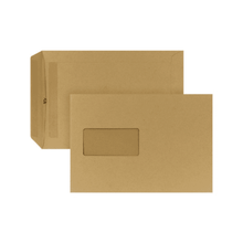Lade das Bild in den Galerie-Viewer, Versandtasche C5 162x229mm selbstklebend, 90g braun Natron - 500 Stk.
