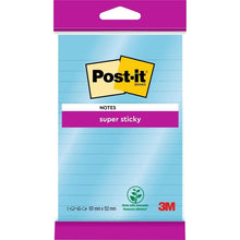 Lade das Bild in den Galerie-Viewer, Post-it® Super Sticky Notes im Großformat, Liniert, 102 mm x 152 mm, 45 Blatt/Block, 100% PEFC
