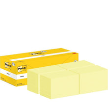 Lade das Bild in den Galerie-Viewer, Post-it® Notes, Gelb, 76 mm x 127 mm, 100 Blatt/Block, 18 Blöcke + 6 Gratis/Packung, Kartonverpackung, 100% PEFC, SGSCH-PEFC-COC-110078 | Packung (1 Stück)

