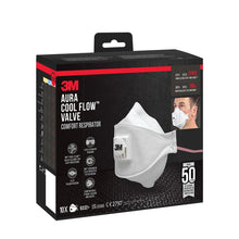Lade das Bild in den Galerie-Viewer, 3M™ Aura™ Comfort Cool Flow™ Partikelmaske 9332+, FFP3, mit Ventil
