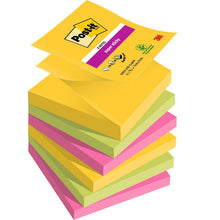 Lade das Bild in den Galerie-Viewer, Post-it® Super Sticky Z-Notes, Boost Collection, 76 mm x 76 mm, 90 Blatt/Block, 100% PEFC
