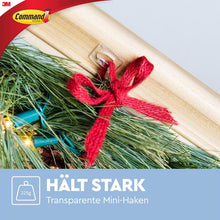 Lade das Bild in den Galerie-Viewer, Command™ Mini-Haken, transparent, mit transparenten Strips, 17006CLR | Packung (1 Stück)
