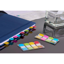 Lade das Bild in den Galerie-Viewer, Post-it® Index Strong Ablagetabs, Mini, Blau, Violett, Rosa und Gelb, 15.8 mm x 38.1 mm, 40 Haftstreifen/Spender, 1 Spender/Packung | 1 Stück
