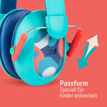 Lade das Bild in den Galerie-Viewer, 3M™Gehörschutz für Kinder mit Gehörschutz PKIDSP-TEAL-E, türkis (87-98 dB) | Packung (1 Stück)

