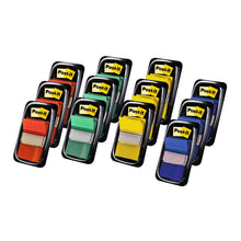Lade das Bild in den Galerie-Viewer, Post-it® Index Haftstreifen, Standard, Verschiedene Farben, 25.4 mm x 43.2 mm, Promotion, 50 Haftstreifen/Spender, 10 Spender + 2 Gratis/Packung | Packung (1 Set)
