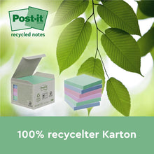 Lade das Bild in den Galerie-Viewer, Post-it® Recycling Notes, 38 mm x 51 mm, 100 Blatt/Block, 100% PEFC
