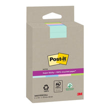 Lade das Bild in den Galerie-Viewer, Post-it® Super Sticky 100 % Recycling Notes, Verschiedene Farben, Liniert, 102 mm x 152 mm, 45 Blatt/Block, 4 Blöcke/Packung, 100% PEFC, SGSCH-PEFC-COC-110078 | Packung (1 Stück)
