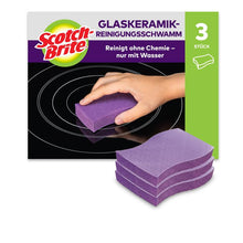 Lade das Bild in den Galerie-Viewer, Scotch-Brite™ Glaskeramik-Reinigungsschwamm, 3 Stück pro Packung | Packung (3 Schwämme)
