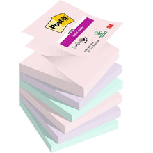 Lade das Bild in den Galerie-Viewer, Post-it® Super Sticky Z-Notes, Boost Collection, 76 mm x 76 mm, 90 Blatt/Block, 100% PEFC
