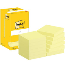 Lade das Bild in den Galerie-Viewer, Post-it® Notes, Gelb, 76 mm x 76 mm, 100 Blatt/Block, 12 Blöcke/Packung, Kartonverpackung, 100% PEFC | Packung (1 Stück)
