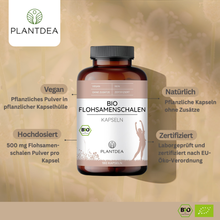 Lade das Bild in den Galerie-Viewer, Bio Flohsamenschalen Kapseln

