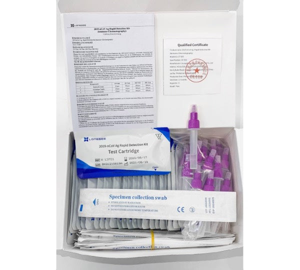 Longsee Schnelltest: 2019-nCoV Ag Rapid Detection Kit – MucMedi.de