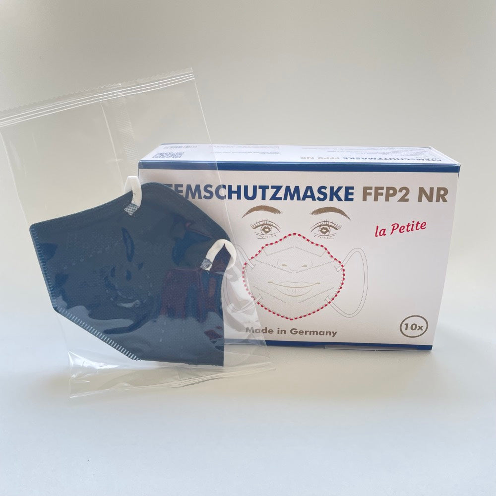 10x Kleine FFP2 Maske Made in Germany - Navy Blue