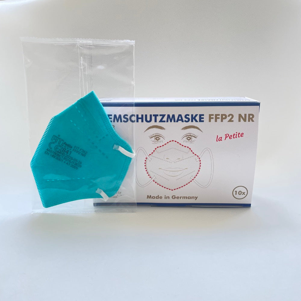 10x Kleine FFP2 Maske Made in Germany - Medical Green